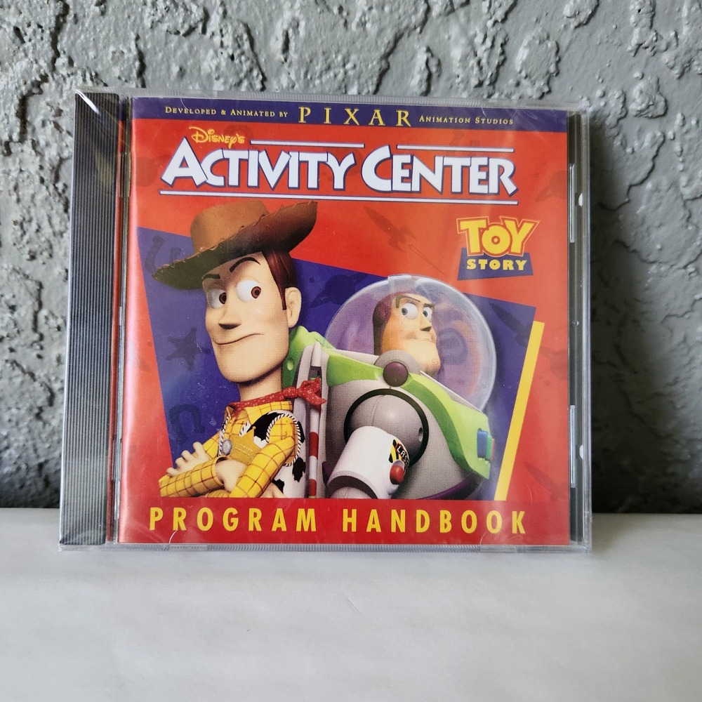 Disney Toy Story Activity Center PC CD-ROM Pixar Vintage 1996 Software CD
